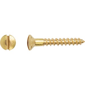 Lencsefejű fa csavar Ø 4x30 mm hornyos meghajtással, 20 darabos készlet.