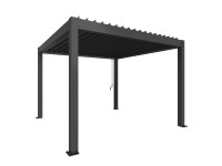 Biohort pergola 255 cm x 367,5 cm x 367,5 cm sötétszürke-metál
