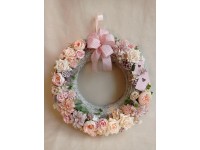 Húsvéti koszorú 28 cm selyemvirággal több kivitelben