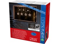 Konstsmide LED csillagos fényfüggöny 90 cm x 67 cm IP44 borostyánsárga Konstsmide LED csillagos fényfüggöny 90 cm x 67 cm IP44 borostyánsárga