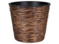 A.H.G. Sticking Roll kaspó vízijácinttal 21 cm x 19 cm Koptatott barna
