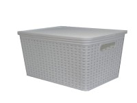 Rival nagy rattankosár fehér tetővel 18,5 liter Rival nagy rattankosár fehér tetővel 18,5 liter