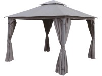 Caballo acélpavilon antracitszürke 330 cm x 330 cm Caballo acélpavilon antracitszürke 330 cm x 330 cm