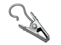 Gardinia függönycsipesz fém matt ezüst 10 darabos csomag