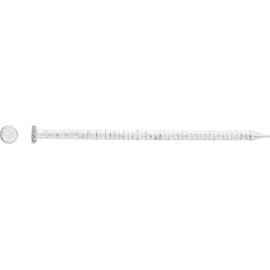 Fehér LUX panel szeg (Ø 1,8 mm x 40 mm) acélból, 50 darabos készlet fa és műanyag panelekhez.