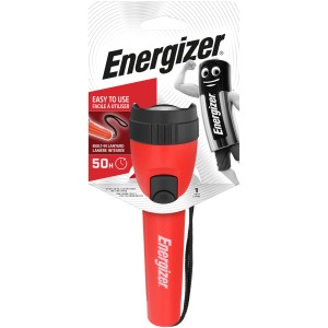 Energizer LED zseblámpa, piros, csuklópánttal. Kompakt kialakítás.