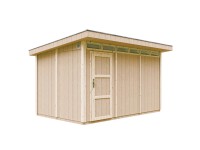 Timbela kerti faház M904 lapostetős alapozott 412 cm x 279 cm