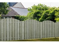 Lüneburg íves kerítés nyomás alatt impregnált 180 cm x 180/160 cm FSC KDI zöld