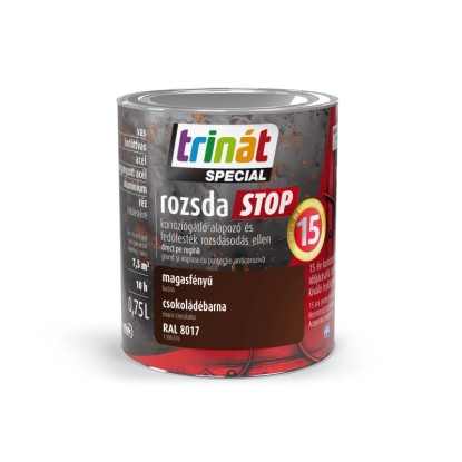 Trinát Rozsdastop  magasfényű 8017 csokoládébarna 0,75 l