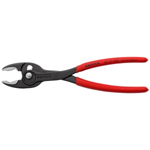 Knipex TwinGrip homlokfogó fogó, piros nyelű és fekete fejű fogó.