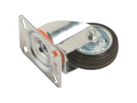 Forgatható szállítógörgő gumikerékkel 80 mm átmérő 50 kg Forgatható szállítógörgő gumikerékkel 80 mm átmérő 50 kg