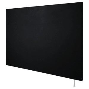 Fekete Infrae Design M 600 W fűtőpanel falra szereléshez.
