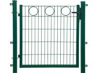 Egyszárnyú dekorkapu körsor zöld 100 cm x 100 cm