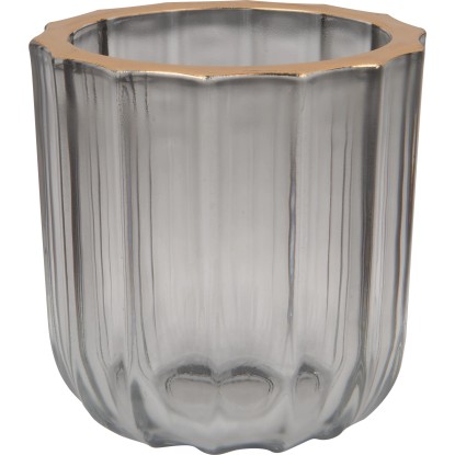 ModernAntique teamécses tartó 9 cm x 9 cm szürke-arany