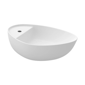 Cersanit Moduo pultmosdó aszimmetrikus fehér 55x35 cm csaplyukkal