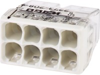 Wago vezetékösszekötő kapocs 8-pólusú 10 darab Wago vezetékösszekötő kapocs 8-pólusú 10 darab