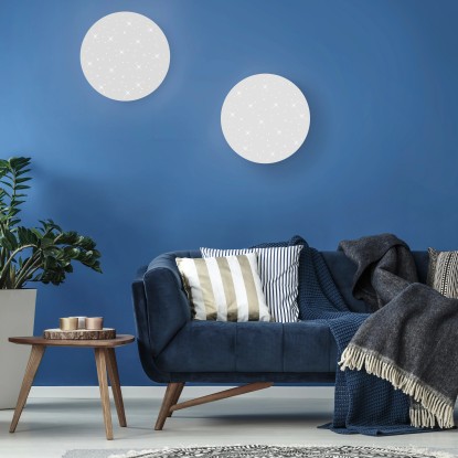 Sparkle csillagos égbolt LED-es mennyezeti lámpa 48 cm x 48 cm