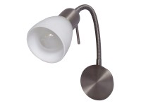 Rábalux Soma spotlámpa 20,5 cm króm - fehér gégecsővel