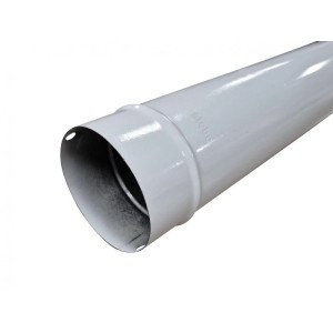 Zománcozott füstcső fehér 118 mm / 40 cm
