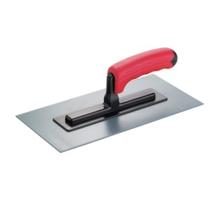 LUX Classic simítókanál fali vakolathoz, piros, ergonomikus fogantyúval.