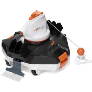 Flowclear Aquarover medence robot automata tisztításhoz, akkumulátorral és szűrővel.
