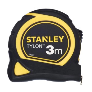 Stanley Tylon mérőszalag, 3m, sárga/fekete, egy praktikus mérőeszköz.