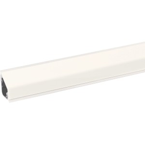 Fehér Kaindl falillesztő léc, 300 cm hosszú, munkalapokhoz.