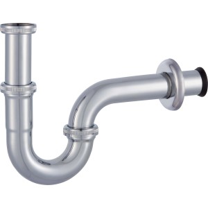 Króm bevonatú bűzelzáró (38,9 mm x 32 mm) fürdőszobai vagy WC mosdókagylókhoz.