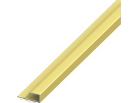 Parketta szegélyprofil alumínium öntapadó 7 mm 1 m sárgaréz