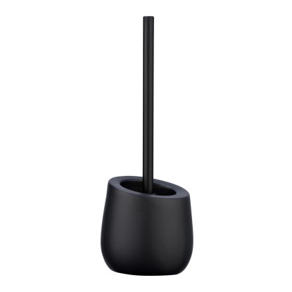 Wenko WC kefe Badi kerámia szilikon sörték fekete 13,5 cm x 38 cm x 13,5 cm