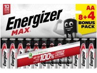 Energizer Max Alkáli Ceruza Elem AA B8+4 Energizer Max Alkáli Ceruza Elem AA B8+4