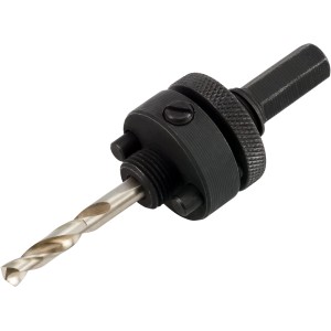 LUX lyukfűrész adapter (35-102 mm) központfúróval fúrógépekhez.