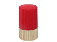 Steinhart Klassik bordázott gyertya 11 cm x 5,7 cm rubin