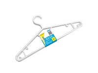 Műanyag vállfa standard 3 darabos csomag fehér és fekete színben 42 x 21 x 3 cm Műanyag vállfa standard 3 darabos csomag fehér és fekete színben 42 x 21 x 3 cm