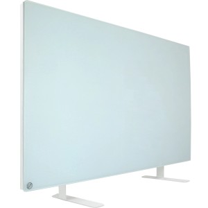E2 Elektromos IR fűtőpanel Infrae² Smart & Easy Crystal M 500 W tejüveg előlappal és lábakkal.