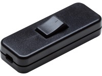 OBI zsinóros közbenső kapcsoló fekete-piros 10 A