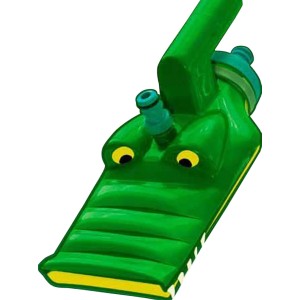 Summer Fun CrocoVac medencetisztító: Kézi krokodil formájú tisztító teleszkópos rúddal kis medencékhez.