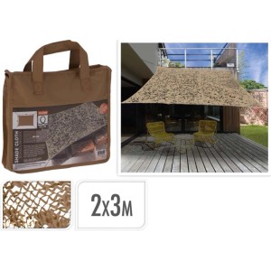 Napvitorla 2 m x 3 m camouflage bézs színű poliészter