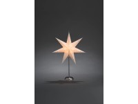 Konstsmide csillag asztali lámpa 68 cm fehér - ezüst mintás