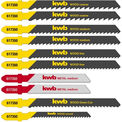 Einhell dekopírfűrészlap-készlet 10 részes, T-szár