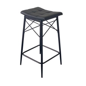 Darton bárszék fekete fém váz 30 cm x 40 cm x 71 cm - teherbírás: 100 kg