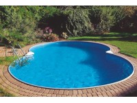 Acélfalú medence szett Cannes beépíthető medence nyolcas alakú 625 cm x 360 cm Acélfalú medence szett Cannes beépíthető medence nyolcas alakú 625 cm x 360 cm