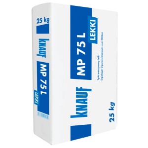 Knauf MP 75 L LEKKI Vakolat, 25 kg-os zsák, gipszvakolat simításhoz.