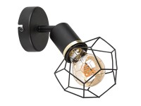 Rábalux Fran beltéri Fali lámpa matt fekete E27 1x MAX 40W IP20