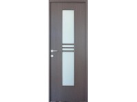 Beltéri MDF dekorfóliás üvegbetétes ajtó Karpat 73 cm x 207 cm reverzibilis