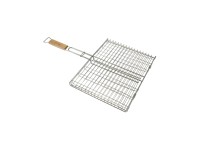 Grillrács 40 cm x 61 cm x 2 cm zárható