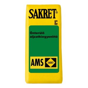 Sárga zsák Sakret Aljzatkiegyenlítők padlókiegyenlítéshez.