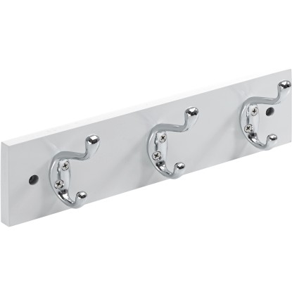 Hettich ruhafogas fehérre lakkozott 3 akasztóval FSC®