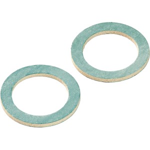 Két darab rosttömítés, Ø 21 mm x Ø 30 mm, csövekhez és szaniter szerelésekhez.