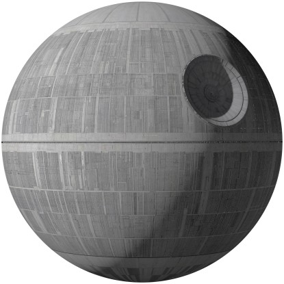 Komar öntapadó nemszőtt fotótapéta Star Wars XXL Death Star 127 cm x 127 cm